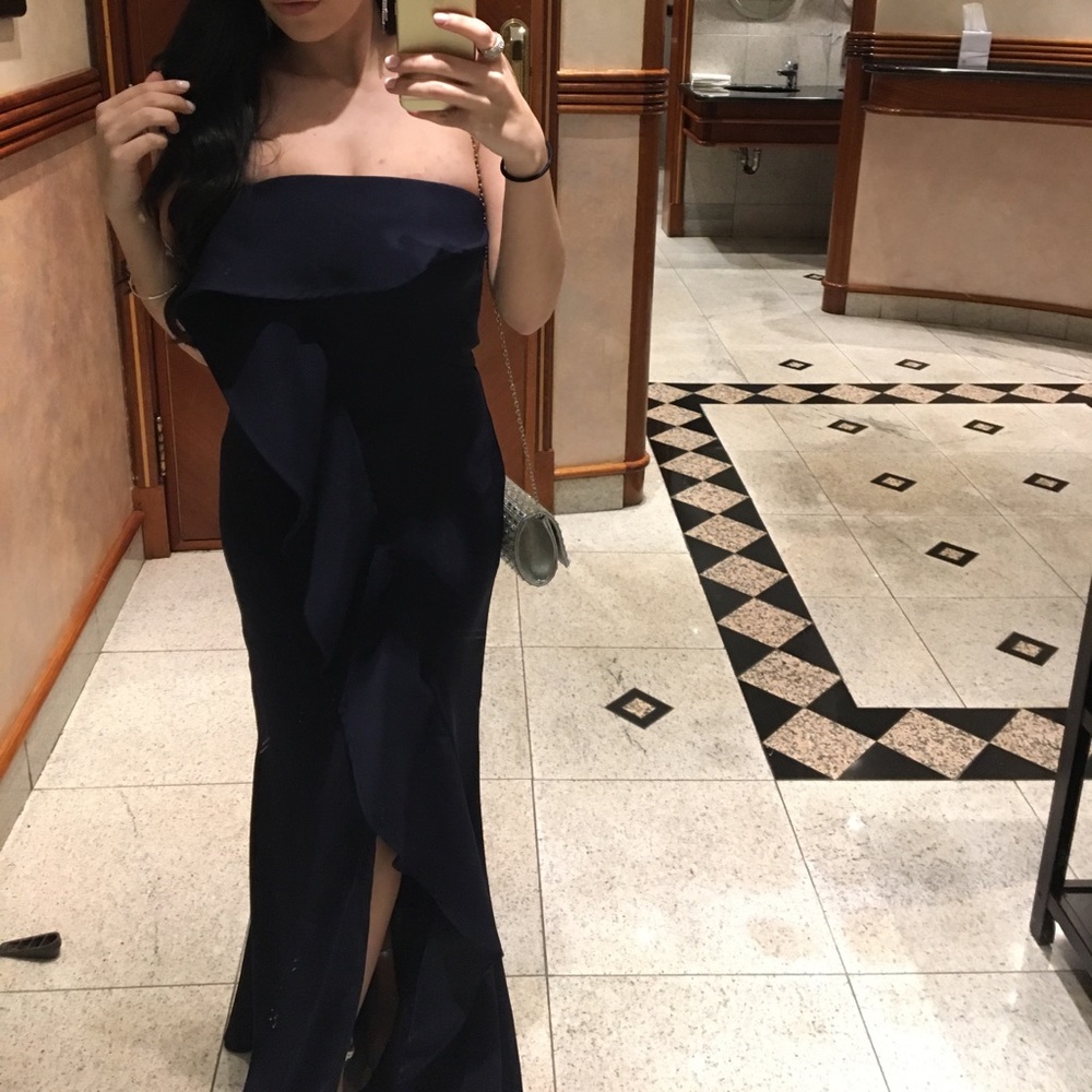 Asos - navy blue gown/ dress